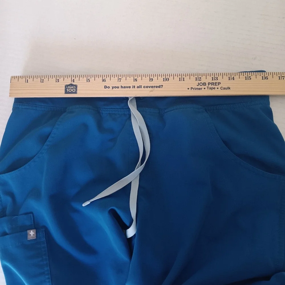 FIGS Technical Collection Scrub Pants Men M Royal Blue T21004 Straight Leg Cargo